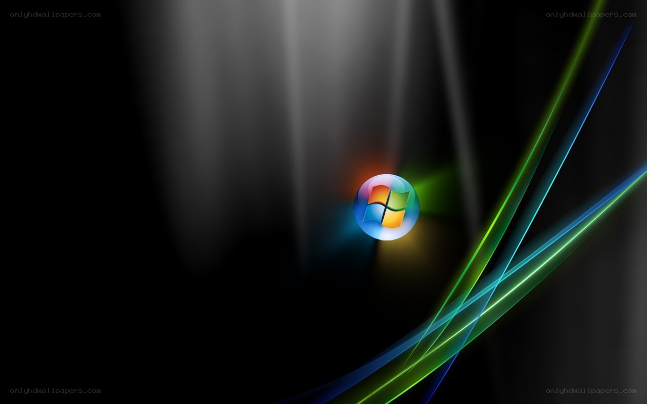 Windows logo with glowing lines