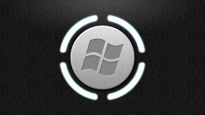 Windows logo with glowing rings
