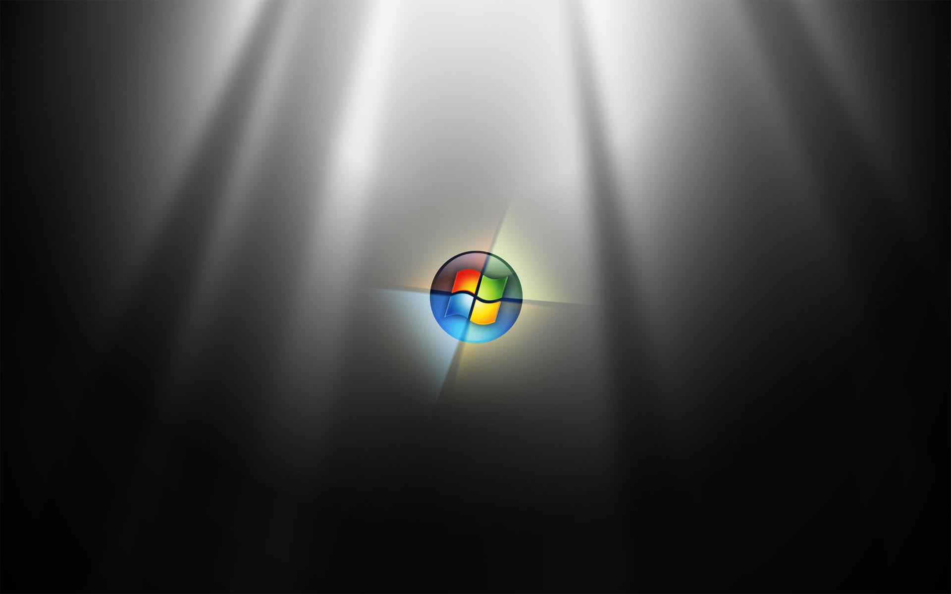 Windows logo with light rays