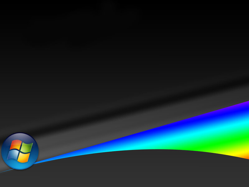 Windows logo with rainbow wave