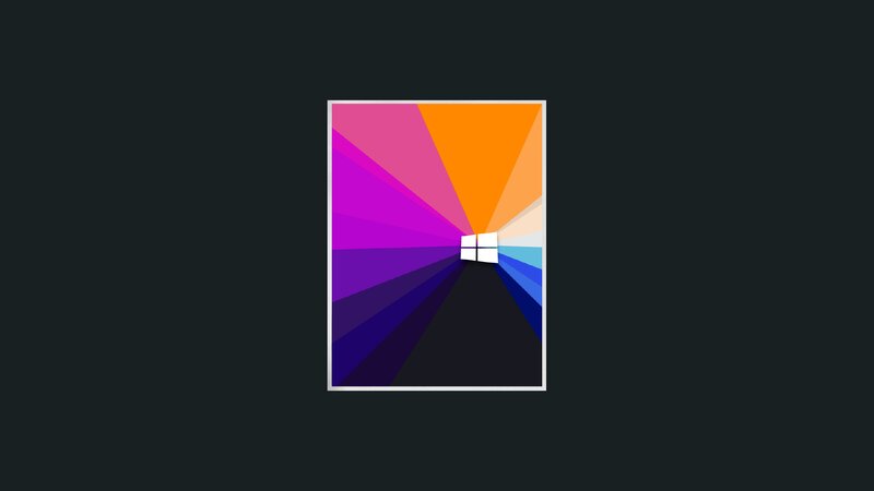 Windows Logo with Rays