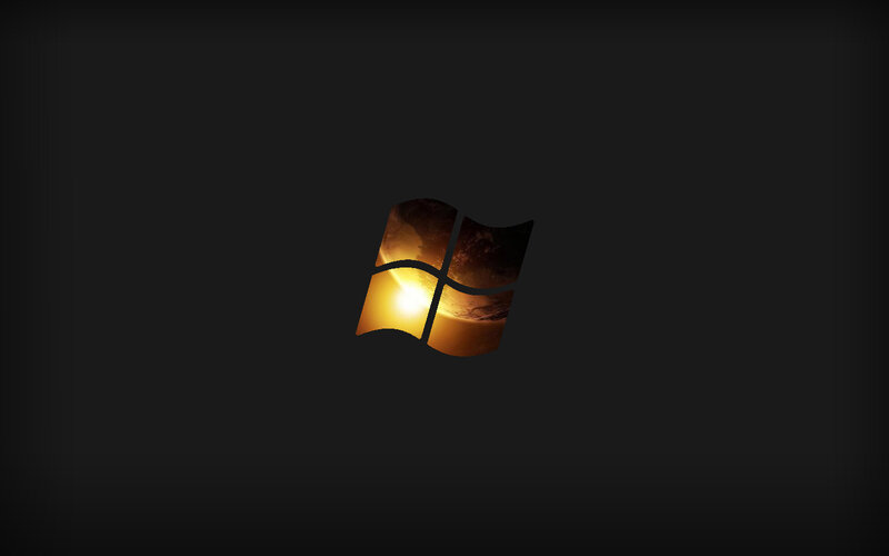 Windows logo with sunburst
