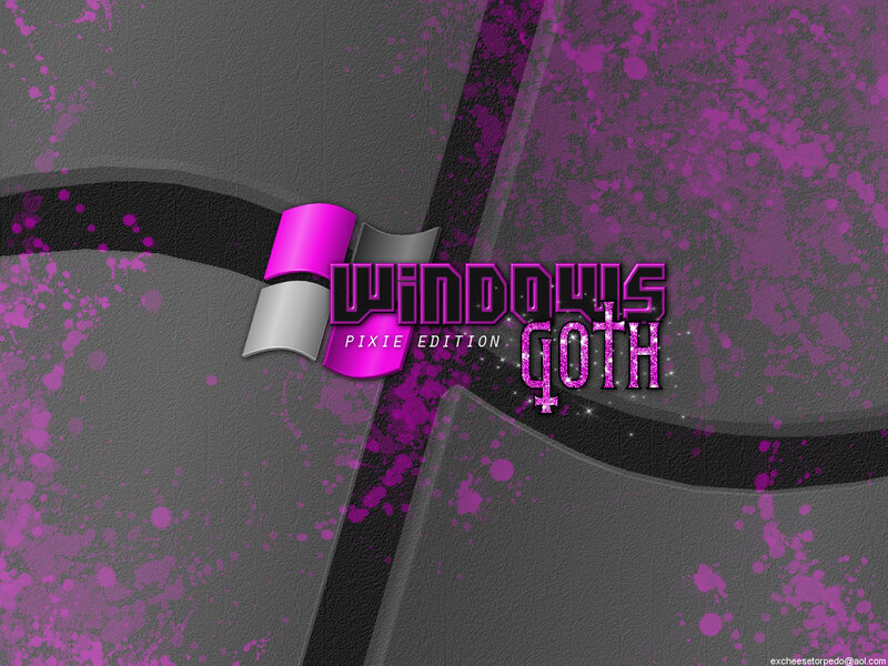 Windows Logo with Text — Purple