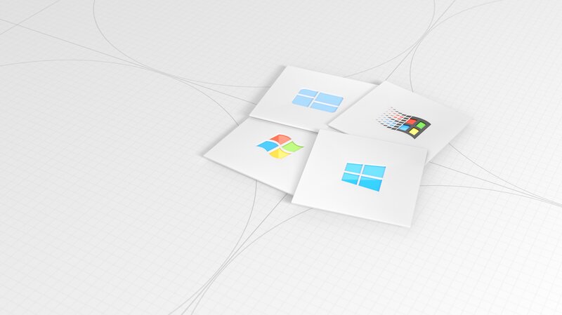 Windows Logos on Cards