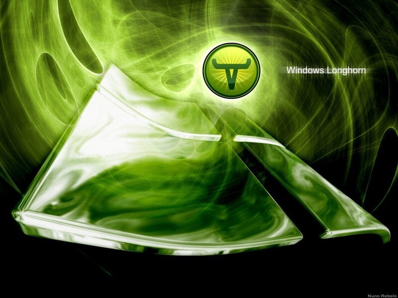 Windows Longhorn Logo — Green