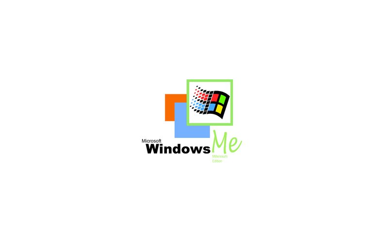 Windows Me Logo — White