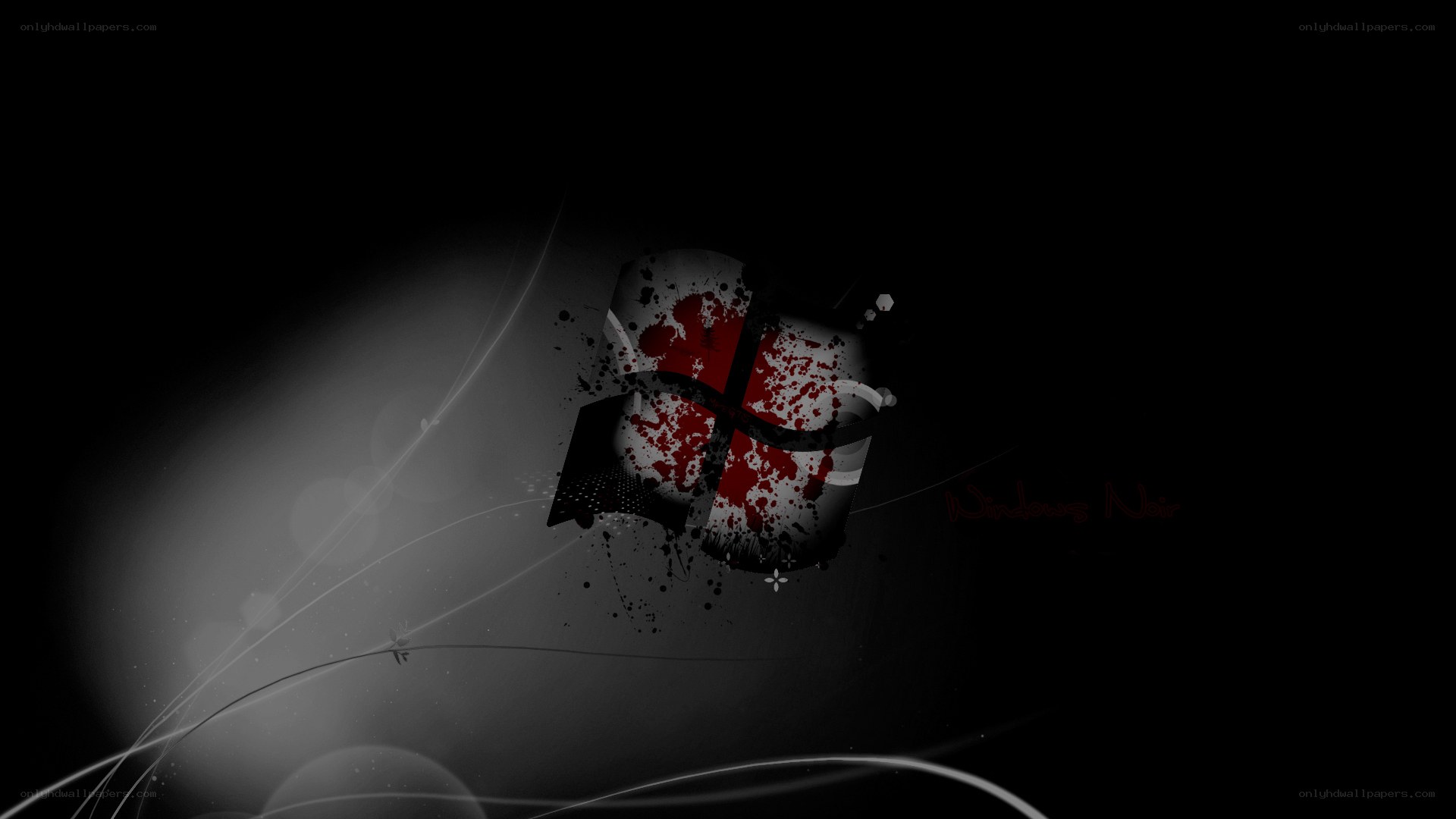 Windows Noir wallpaper