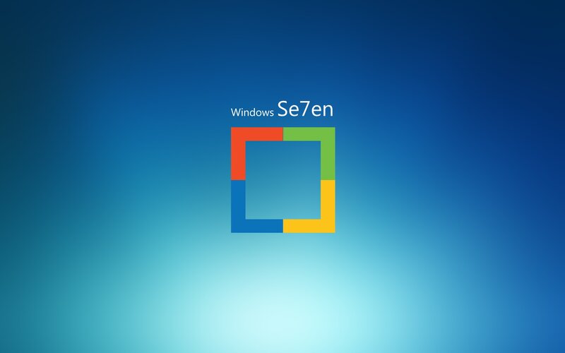 Windows Se7en Logo — Blue