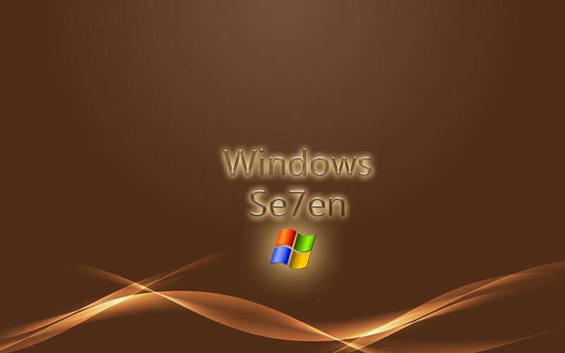 Windows Se7en Logo — Brown