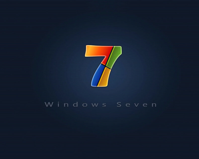 Windows Seven Logo — Blue, Minimalist