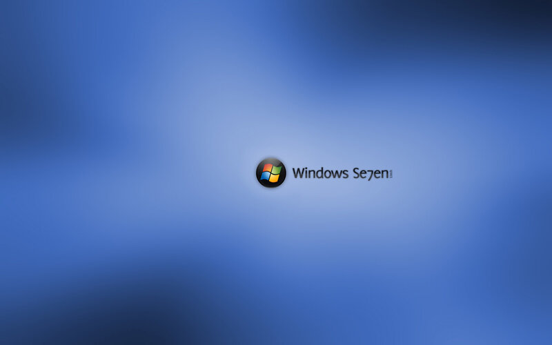 Windows Seven Logo — Blue, Neutral, Digital Art
