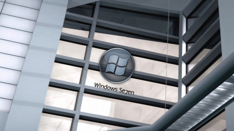 Windows Seven Logo — Gray