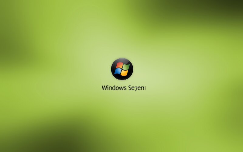 Windows Seven Logo — Green