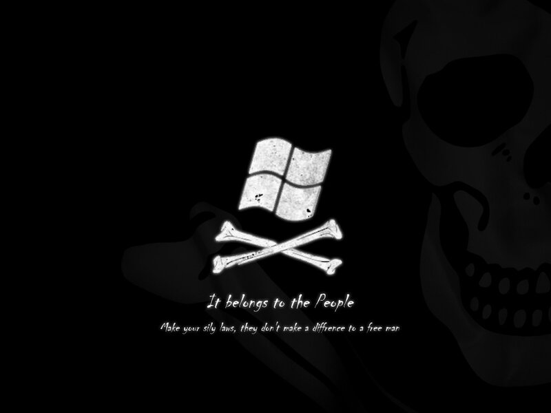 Windows skull and crossbones