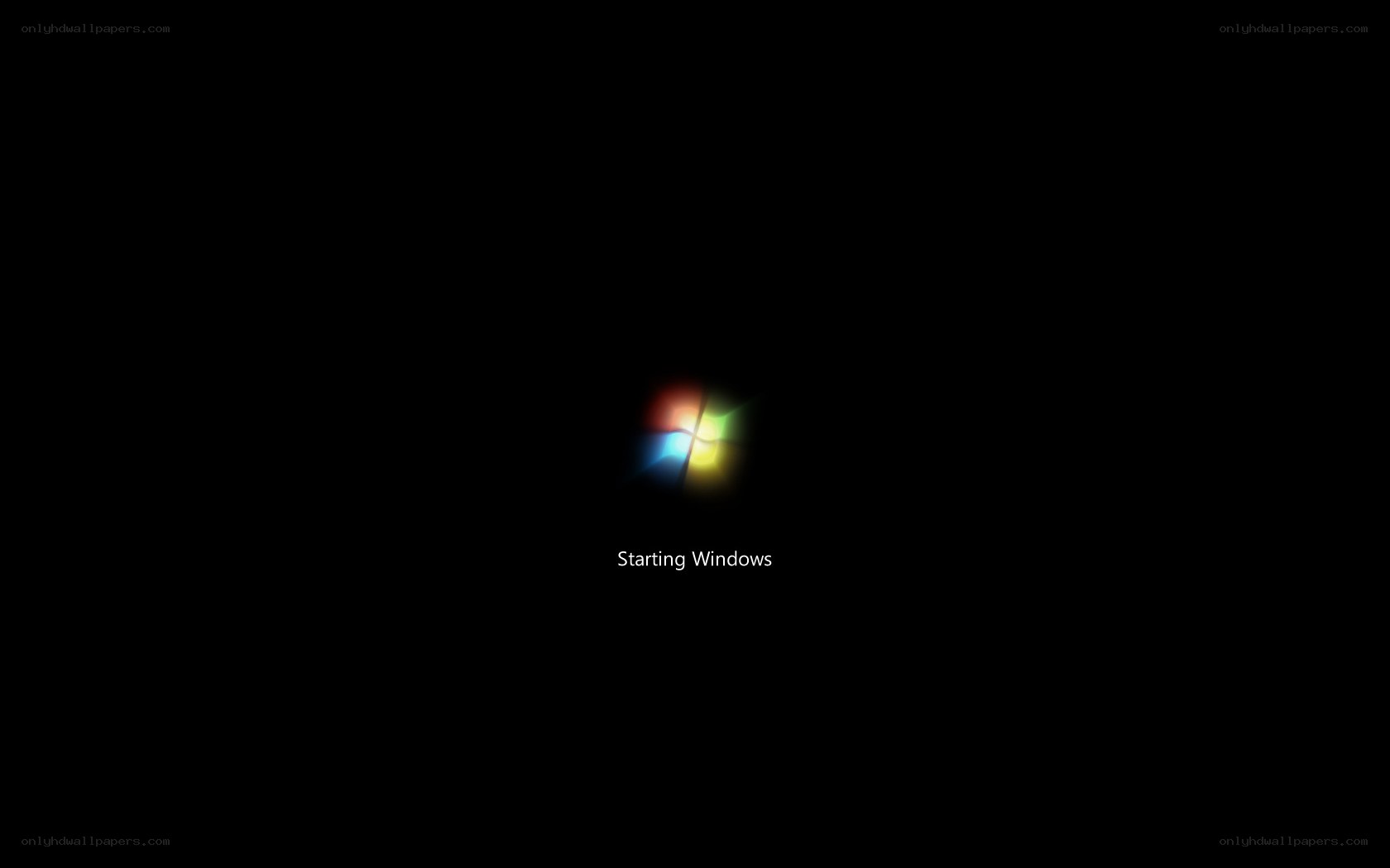 Windows startup screen