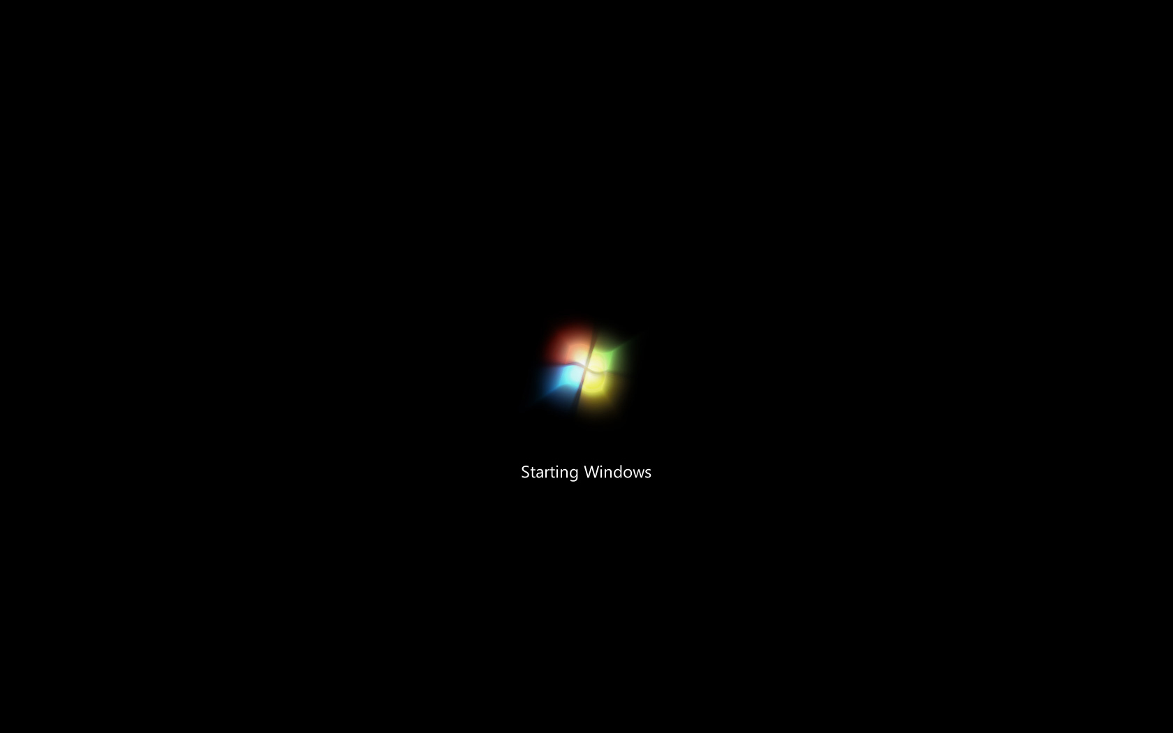 Windows startup screen