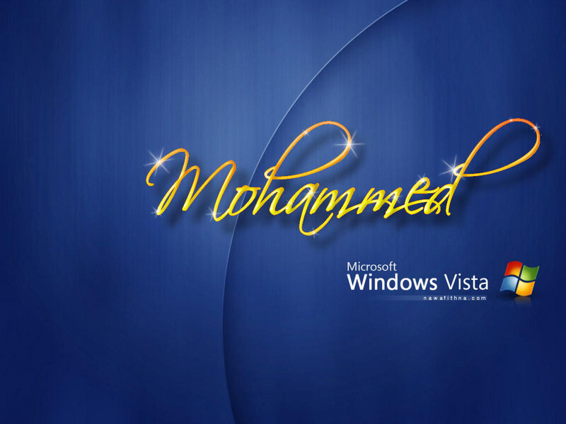 Windows Vista desktop with name