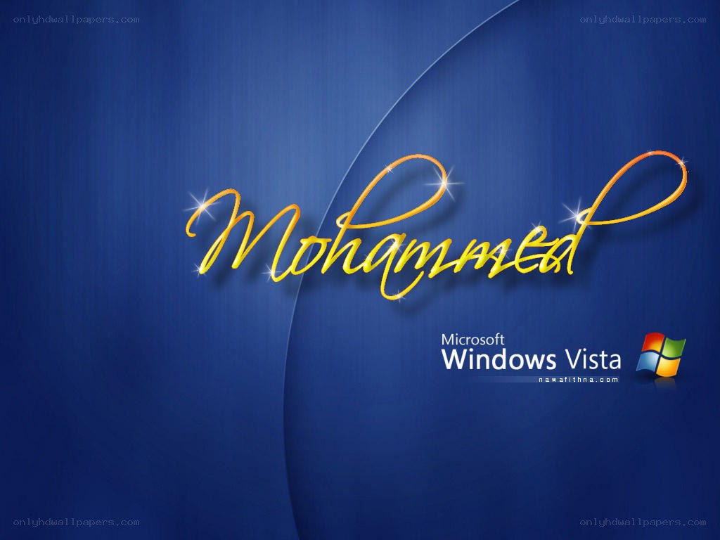 Windows Vista desktop with name