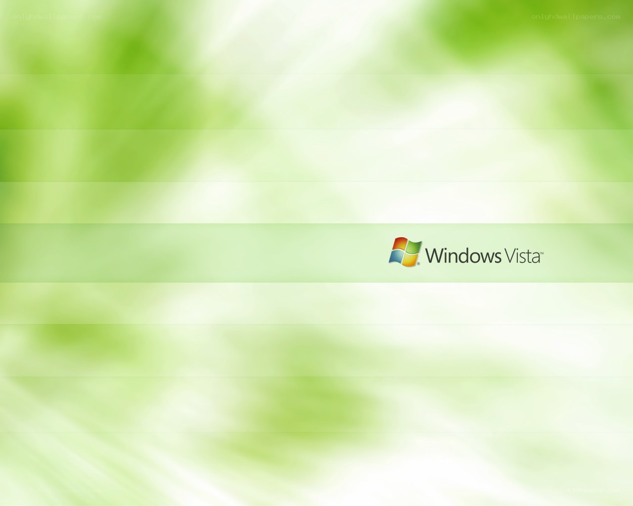 Windows Vista green background