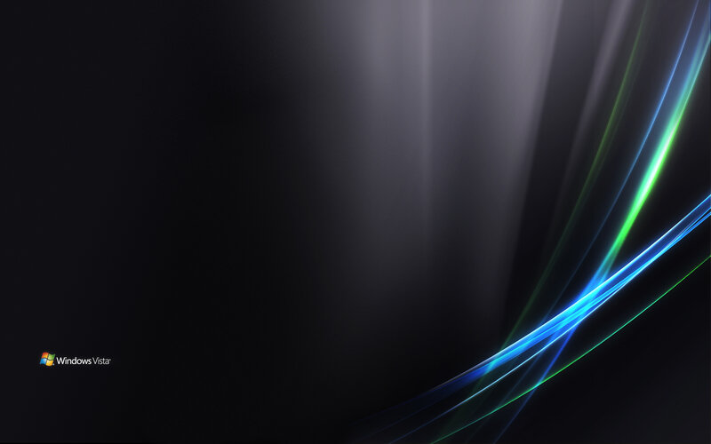 Windows Vista Logo — Black, Abstract, Digital Art