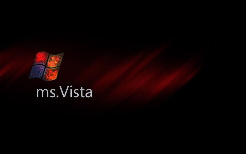 Windows Vista Logo — Black, Dramatic, Digital Art, Text