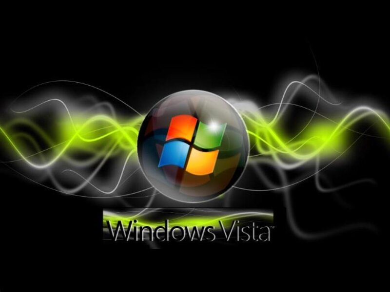 Windows Vista Logo — Black, Dramatic