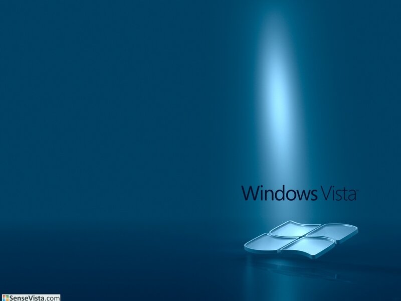 Windows Vista Logo — Blue, Dramatic, Digital Art, Text