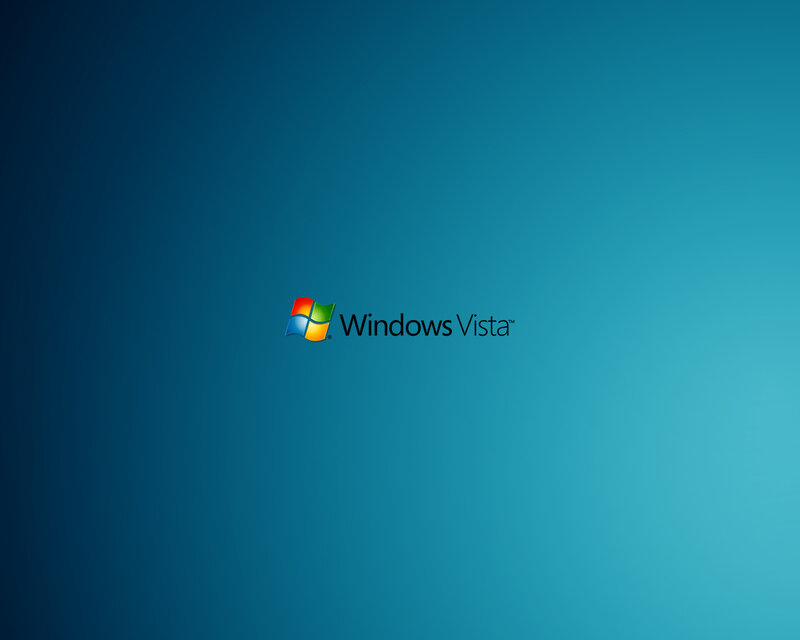 Windows Vista Logo — Blue, Minimalist, Digital Art, Text, Cyan