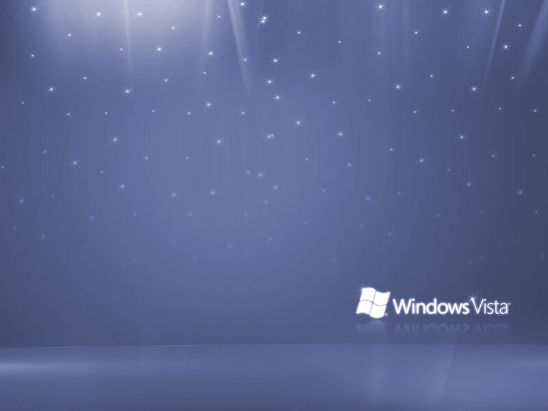 Windows Vista Logo — Blue, Serene, Digital Art, Stars