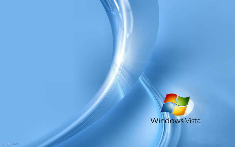 Windows Vista Logo — Blue, Serene, Digital Art, Text