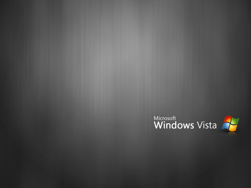 Windows Vista Logo — Gray, Minimalist, Digital Art, Text, Black