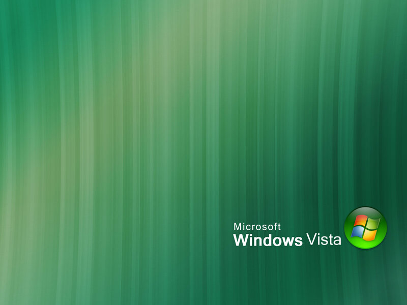 Windows Vista Logo — Green, Calm, Digital Art, Text