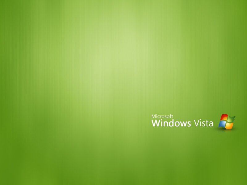 Windows Vista Logo — Green, Minimalist, Digital Art, Text, Microsoft Windows Vista