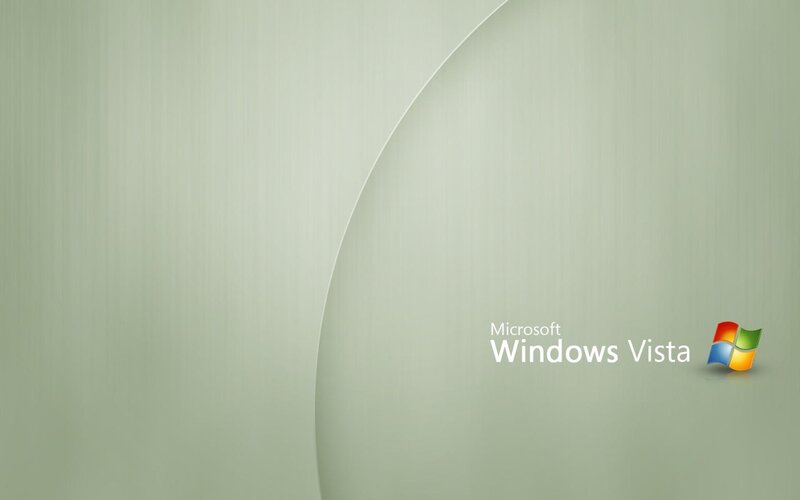 Windows Vista Logo — Green, Minimalist, Digital Art, Text, White