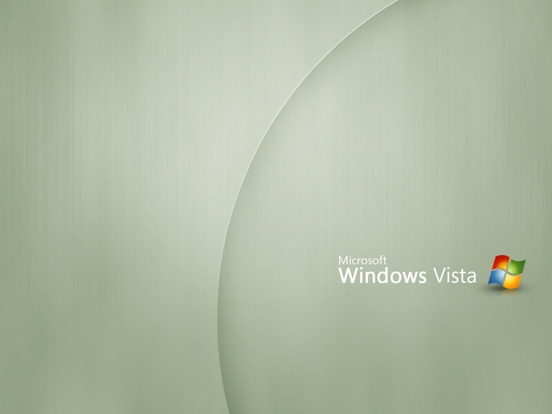 Windows Vista Logo — Green, Minimalist, Digital Art