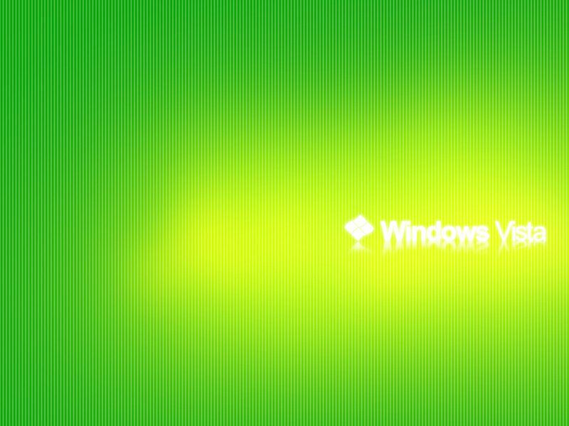 Windows Vista Logo — Green, Neutral, Digital Art
