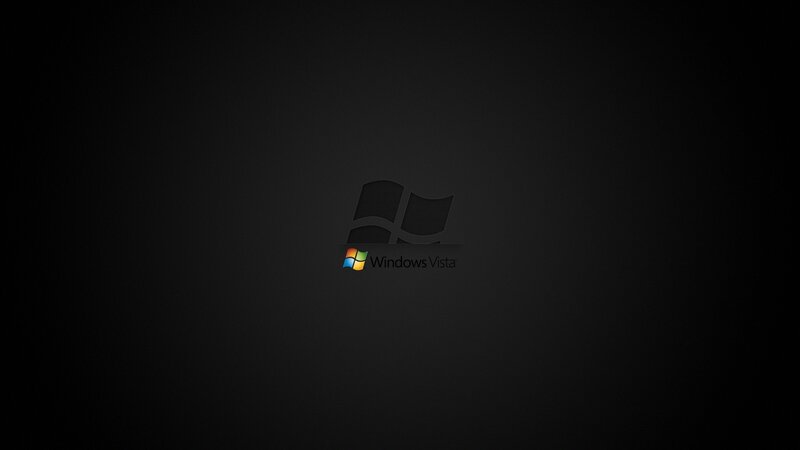 Windows Vista logo on black