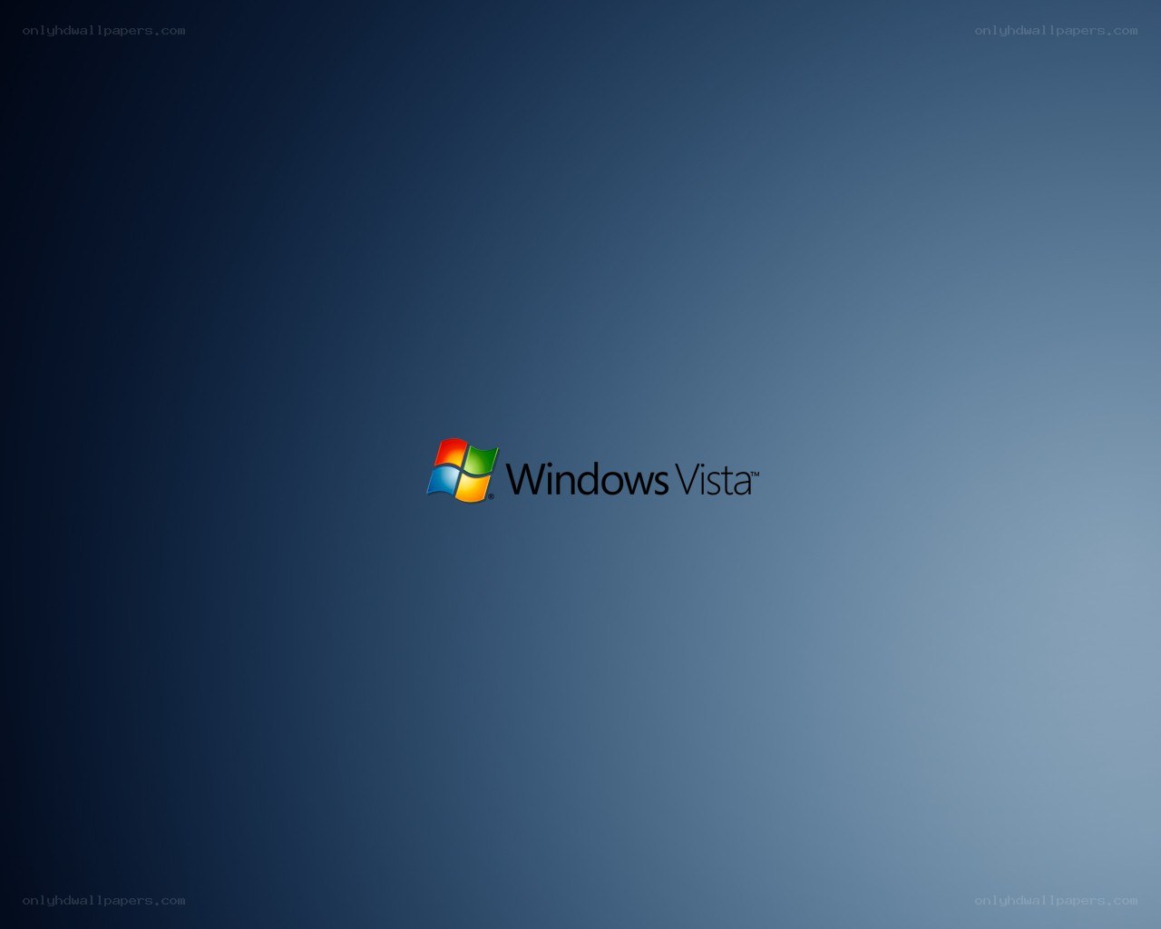 Windows Vista logo on blue