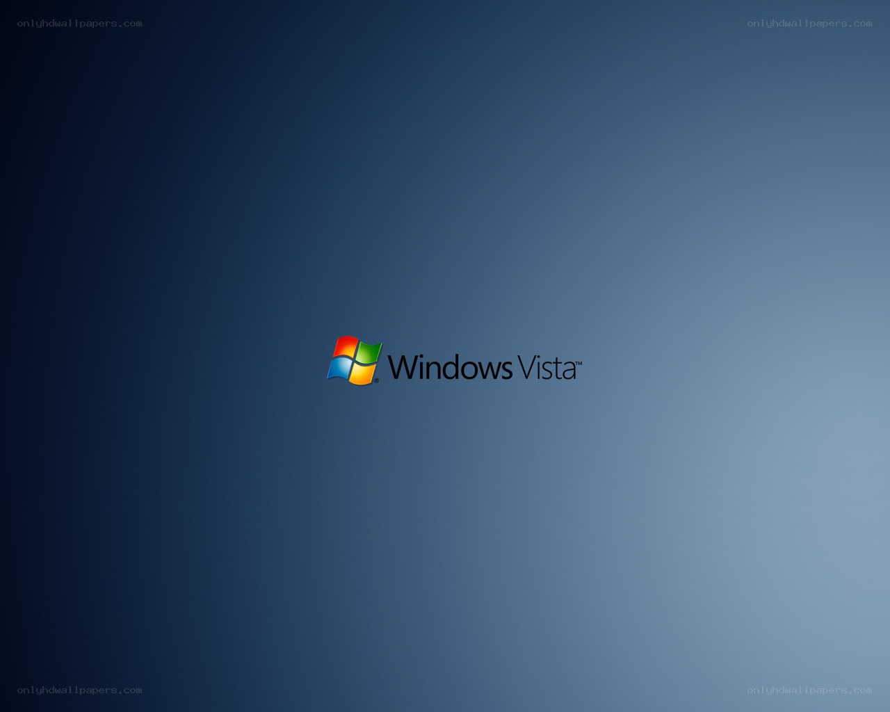 Windows Vista logo on blue