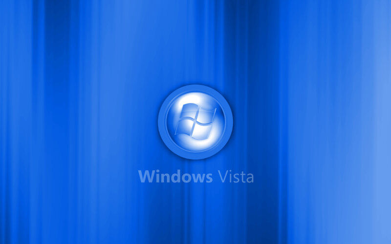Windows Vista logo on blue background