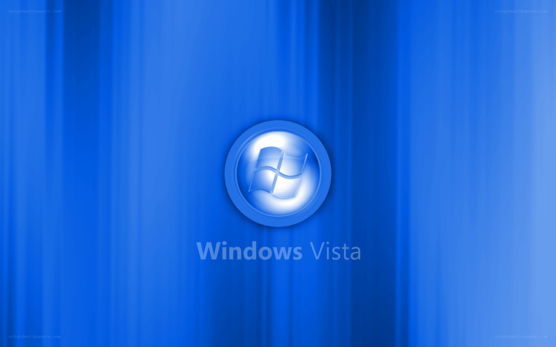 Windows Vista logo on blue background