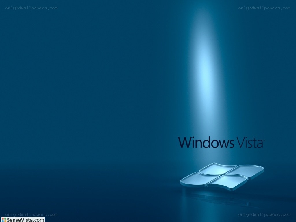 Windows Vista logo on blue background