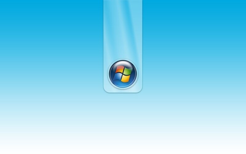 Windows Vista logo on blue background