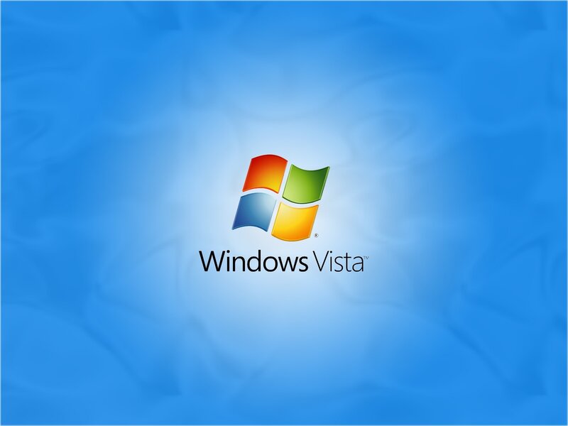 Windows Vista logo on blue