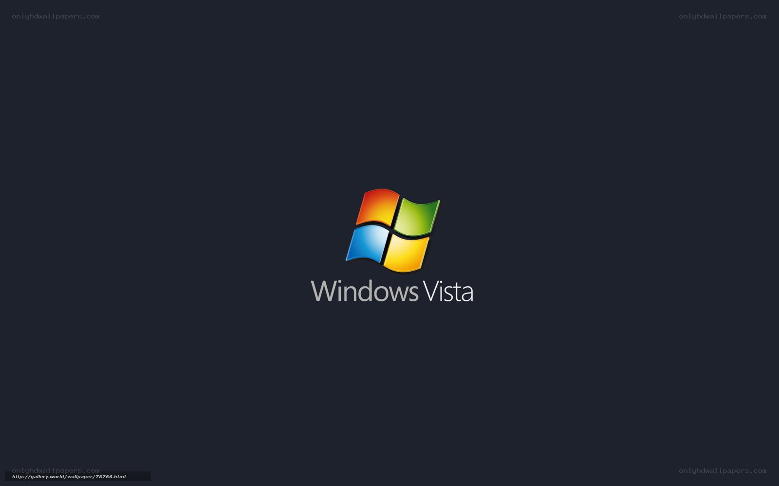 Windows Vista logo on dark background