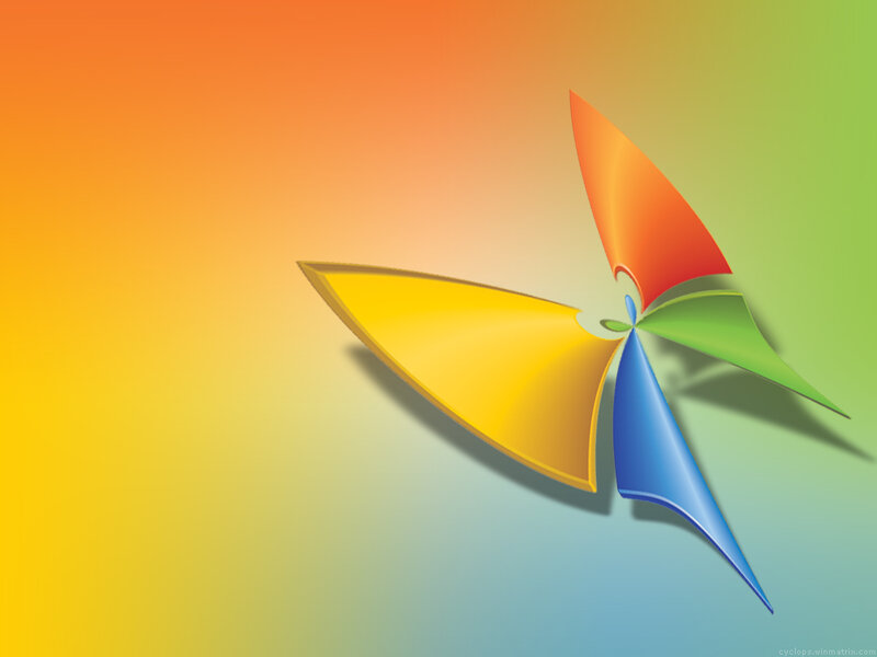 Windows Vista logo on gradient