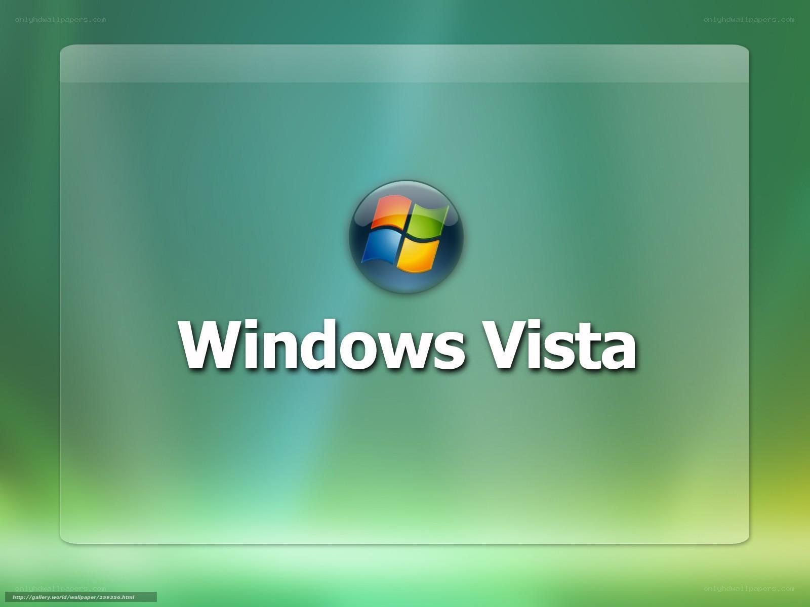 Windows Vista logo on green background