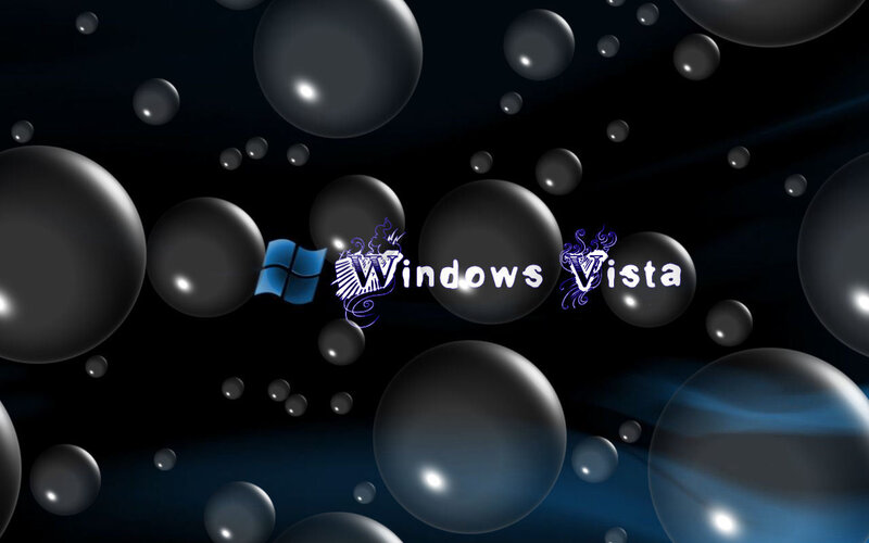 Windows Vista logo with bubbles