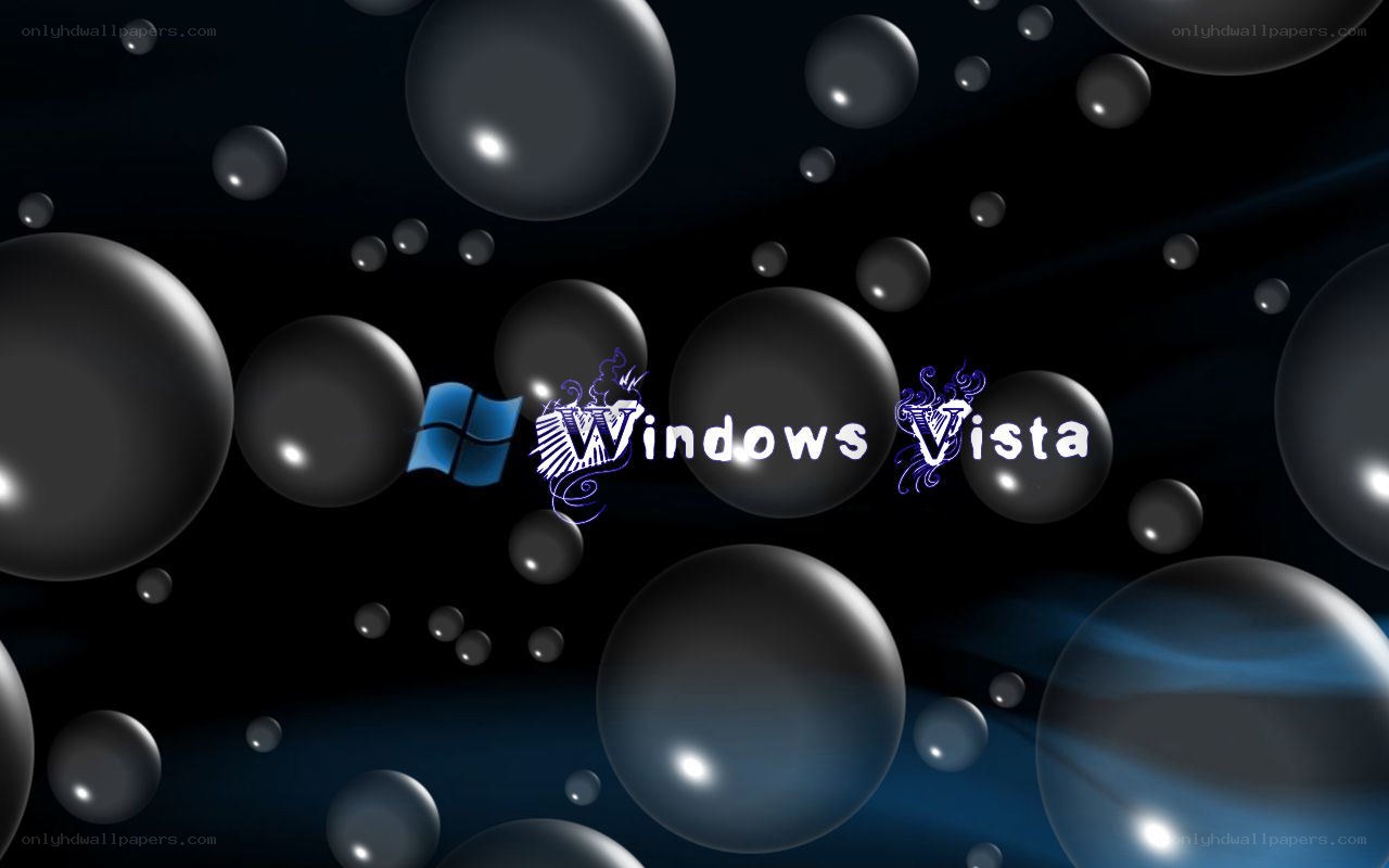 Windows Vista logo with bubbles