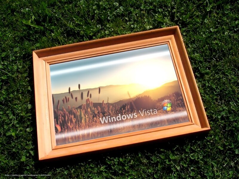 Windows Vista on grass